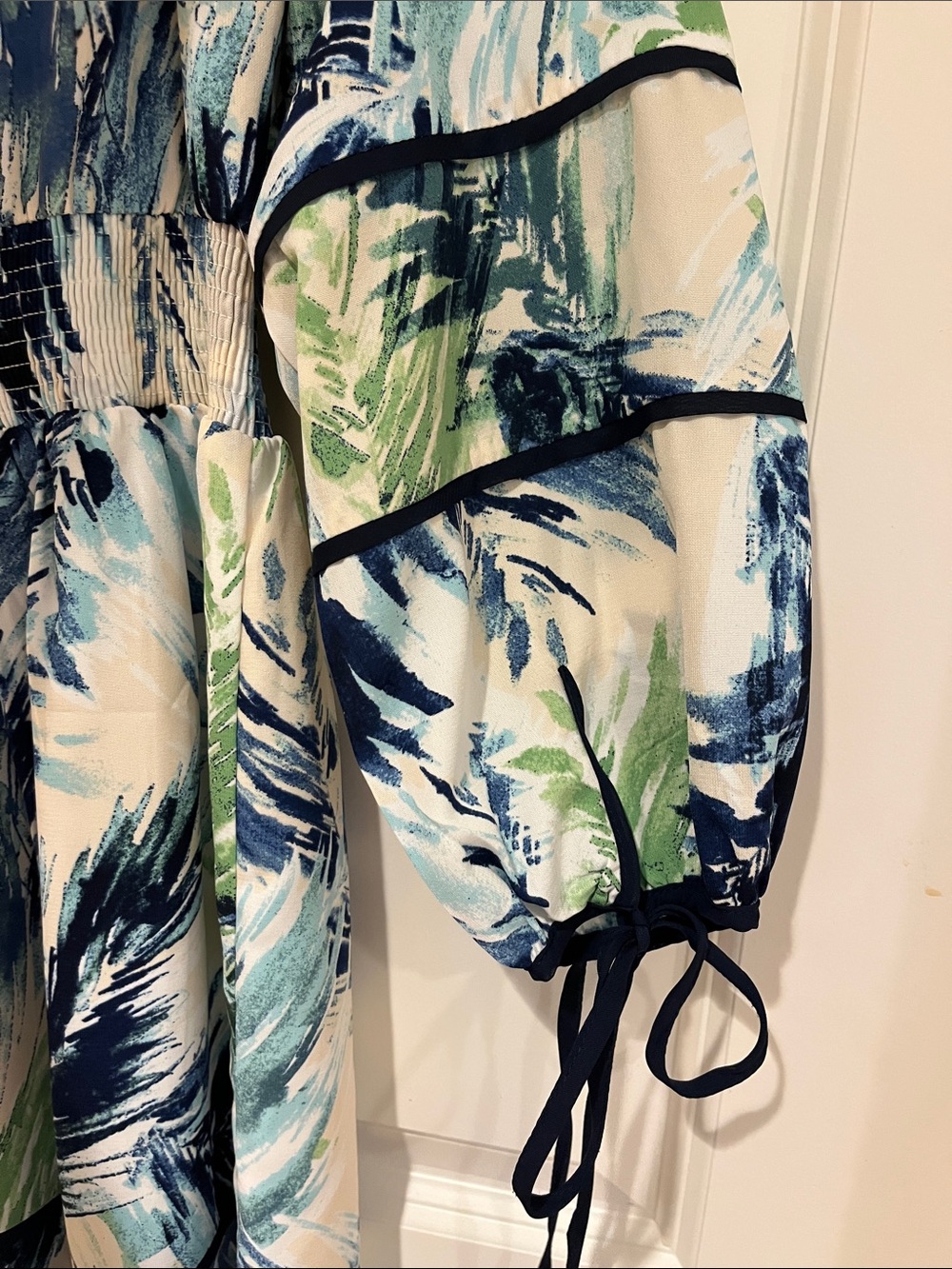 Adelyn Rae Abstract Print Cold Shoulder Dress - Picture 8 of 9
